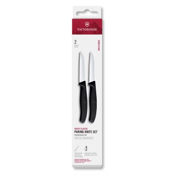 Victorinox - Set groentemessen SWISS CLASSIC 8 cm, 2 stuks, zwart