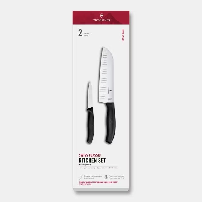 Victorinox - Set keukenmessen SWISS CLASSIC, 2-delig, zwart