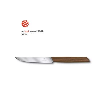 Victorinox - Set van 2 steakmessen SWISS MODERN, 12 cm, notenhout