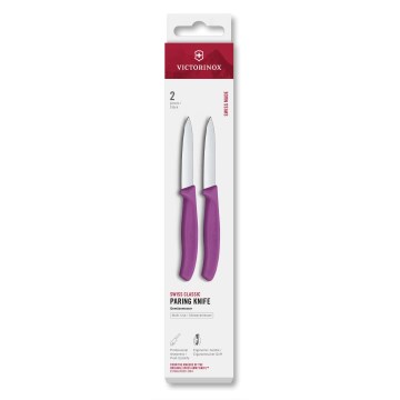 Victorinox - Set van 2 SWISS CLASSIC groentemessen 8 cm, paars