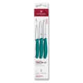 Victorinox - SWISS CLASSIC groentemessenset, 3 stuks, turkoois