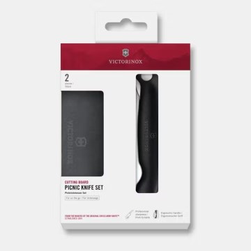 Victorinox - Zakmes SWISS CLASSIC 11 cm zwart + snijplank