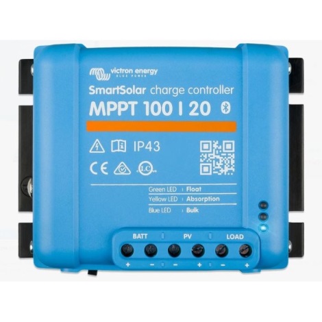Victron Energy - Régulateur de charge solaire connecté MPPT 100/20