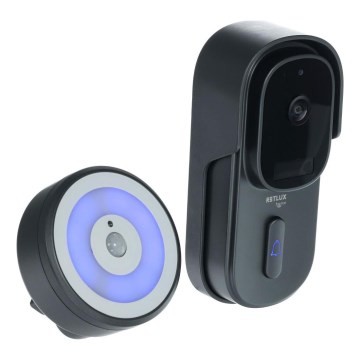 Video deurbel met bewegingssensor 5MPx 1440p 5200 mAh Wi-Fi IP65 antraciet