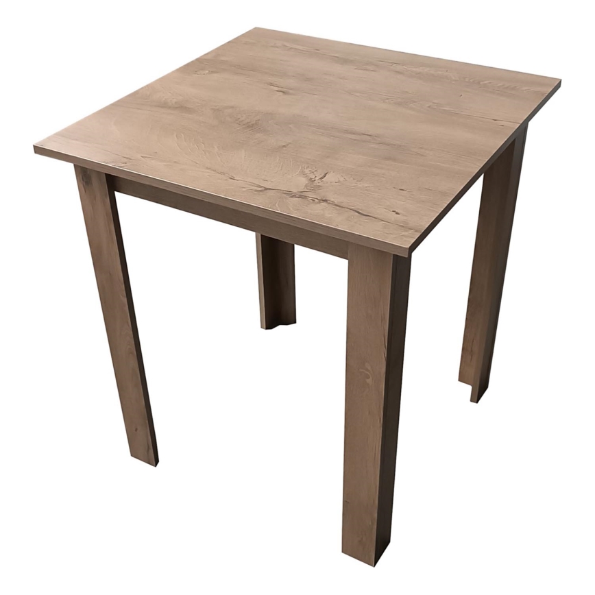 Vierkante eettafel LEVI eiken sonoma