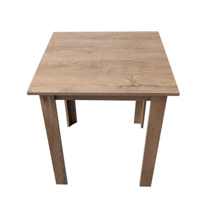 Vierkante eettafel LEVI eiken sonoma