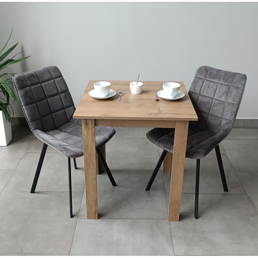 Vierkante eettafel LEVI eiken