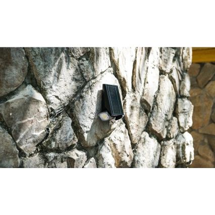 Viking - Applique murale solaire LED dimmable avec capteur LED/1,3W/3,7V IP44 4000K 2000 mAh