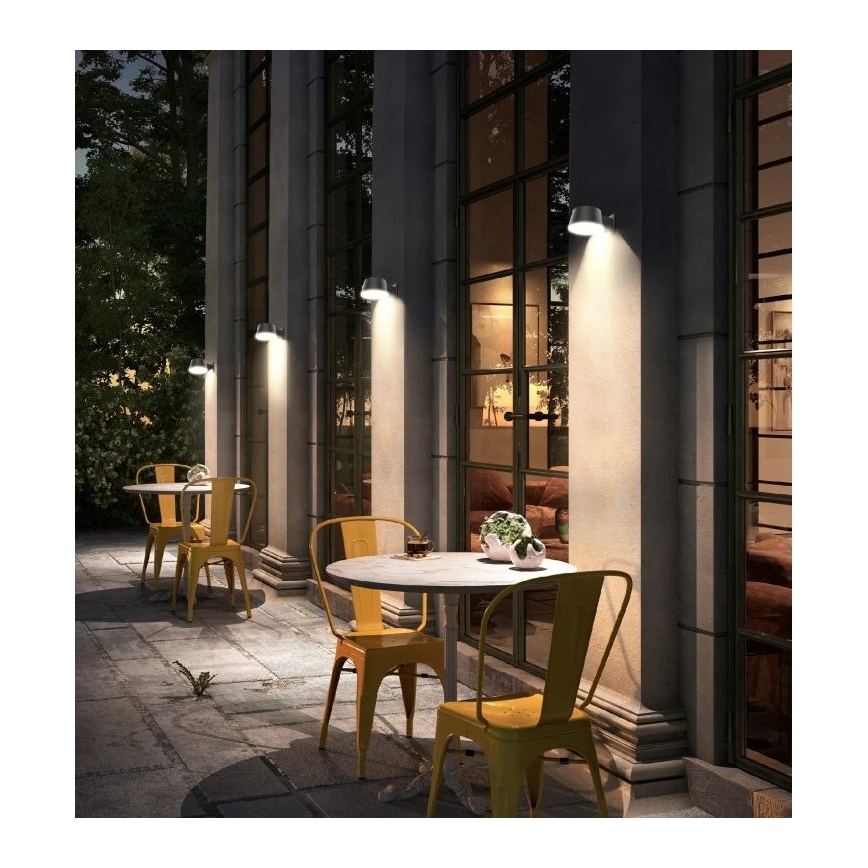 Viking - Applique murale solaire LED à intensité variable avec capteur LED/1W/3,7V IP44 4000K 2000 mAh