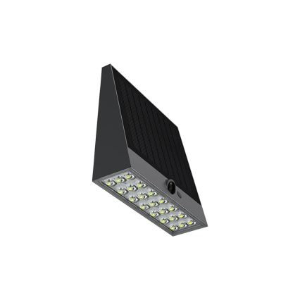 Viking - Applique murale solaire LED à intensité variable avec capteur LED/2W/3,7V IP54 4000K 2000 mAh
