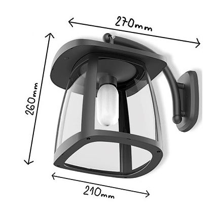 Viking - LED dimbare zonne-wandlamp LED/2W/3,7V IP54 4000K 2000 mAh