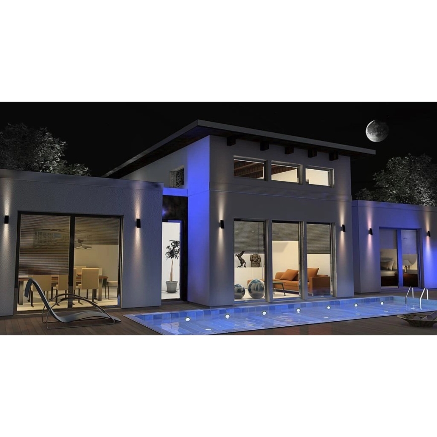 Viking - dimbare LED-wandlamp op zonne-energie LED/1,5W/3,7V IP65 4000K 2000 mAh