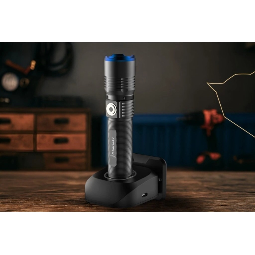 Viking - Dimbare oplaadbare LED-zaklamp LED/5V IPX3 600 lm 2600 mAh