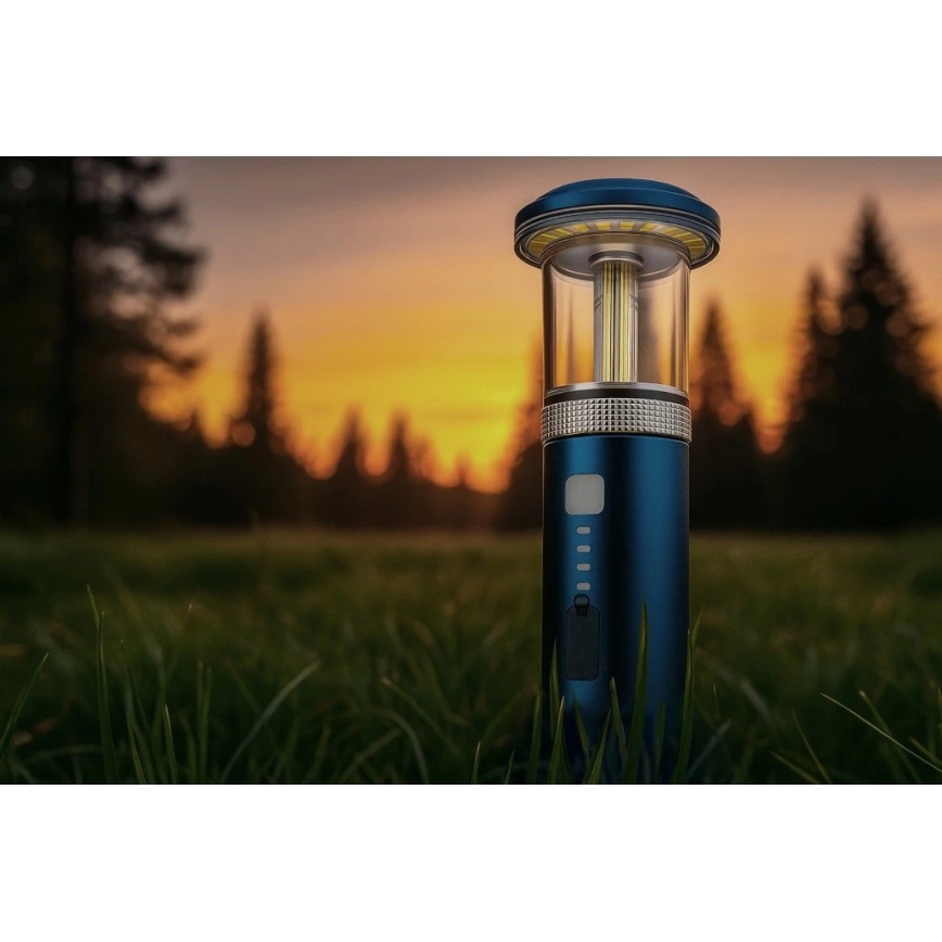 Viking - Lampe de poche LED rechargeable à intensité réglable, 5V, IPX4, 500 lm, 2000 mAh