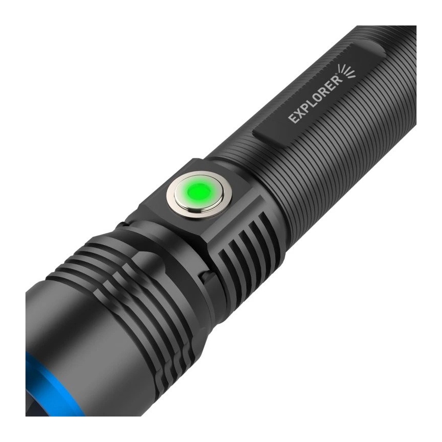 Viking - Lampe de poche rechargeable à LED à intensité réglable LED/5V IPX3 600 lm 2600 mAh