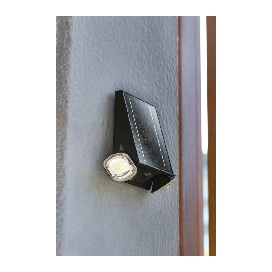 Viking - Dimbare flexibele LED-zonne-wandlamp met sensor, LED/1,3W/3,7V IP44 4000K 2000 mAh