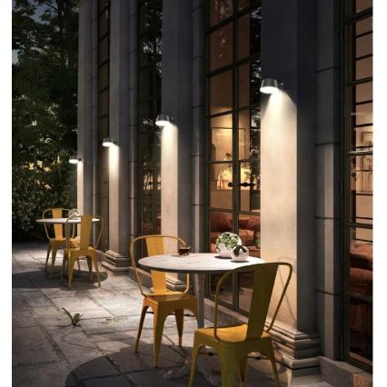 Viking - Dimbare LED-zonne-wandlamp met sensor LED/1W/3,7V IP44 4000K 2000 mAh