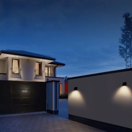 Viking - LED dimbare zonne-wandlamp met sensor LED/2W/3,7V IP54 4000K 2000 mAh