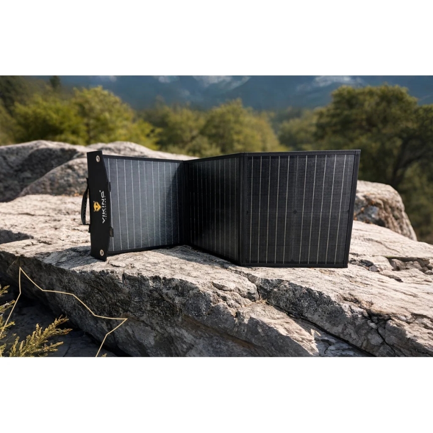 Viking - Zonnepaneel USB Power Delivery 60W/20V IPX4 zwart