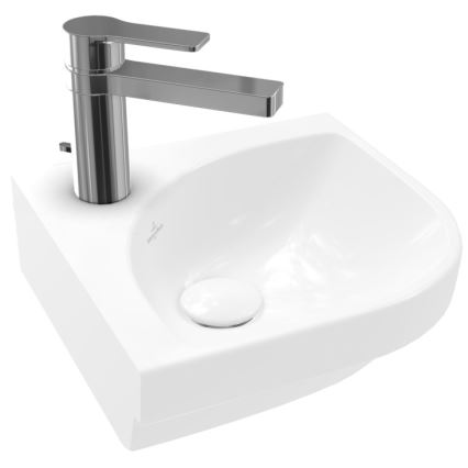 Villeroy & Boch 43714601 - Lavabo d'angle suspendu SUBWAY 3.0 32x32 cm céramique/blanc