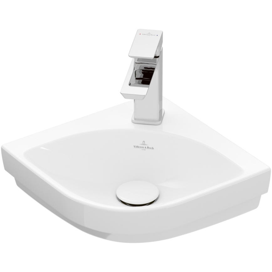 Villeroy & Boch 43714601 - Lavabo d'angle suspendu SUBWAY 3.0 32x32 cm céramique/blanc
