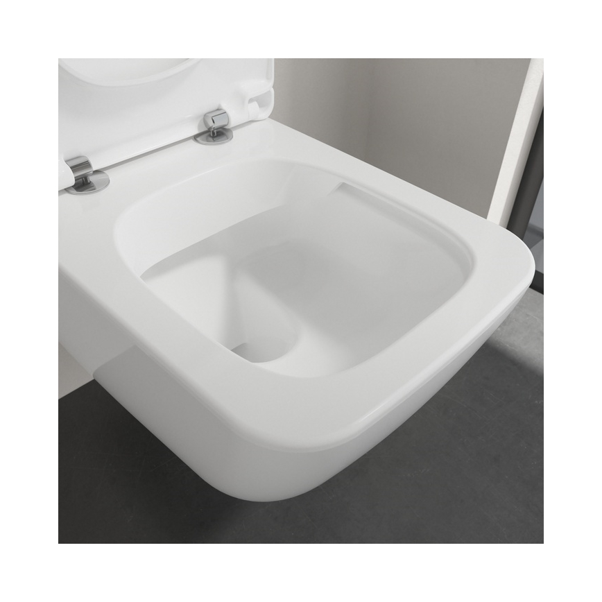 Villeroy & Boch 4611RL01 - WC suspendu avec abattant SoftClose VENTICELLO, céramique/blanc