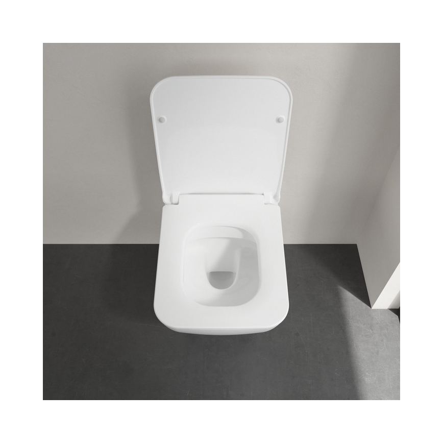 Villeroy & Boch 4611RLR1 - WC suspendu avec abattant SoftClose VENTICELLO céramique/blanc