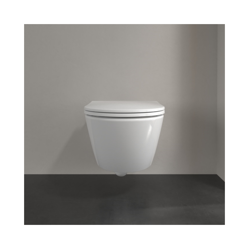 Villeroy & Boch 4670T901 - WC suspendu avec abattant SoftClose SUBWAY 3.0 céramique/blanc