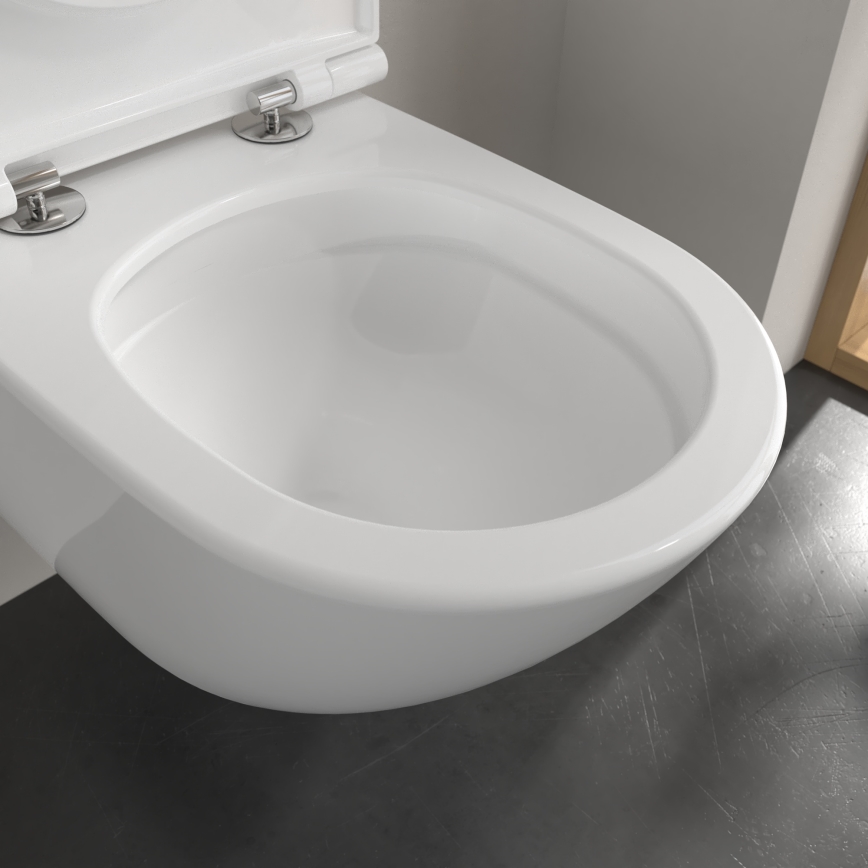 Villeroy & Boch 4670T901 - WC suspendu avec abattant SoftClose SUBWAY 3.0 céramique/blanc