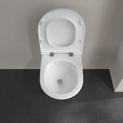 Villeroy & Boch 4670T9R1 - WC suspendu SUBWAY 3.0 en céramique avec abattant à fermeture douce SoftClose, blanc