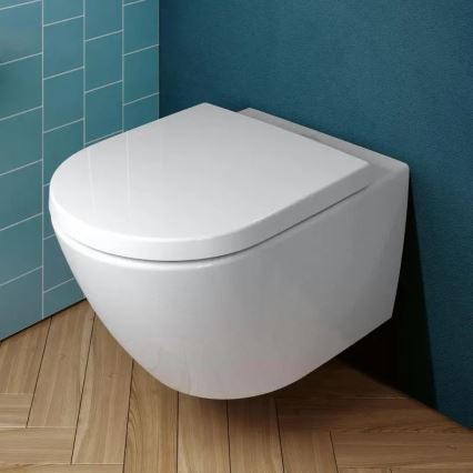 Villeroy & Boch 4670TSR1 - WC suspendu SUBWAY 3.0 avec abattant SoftClose, céramique/blanc