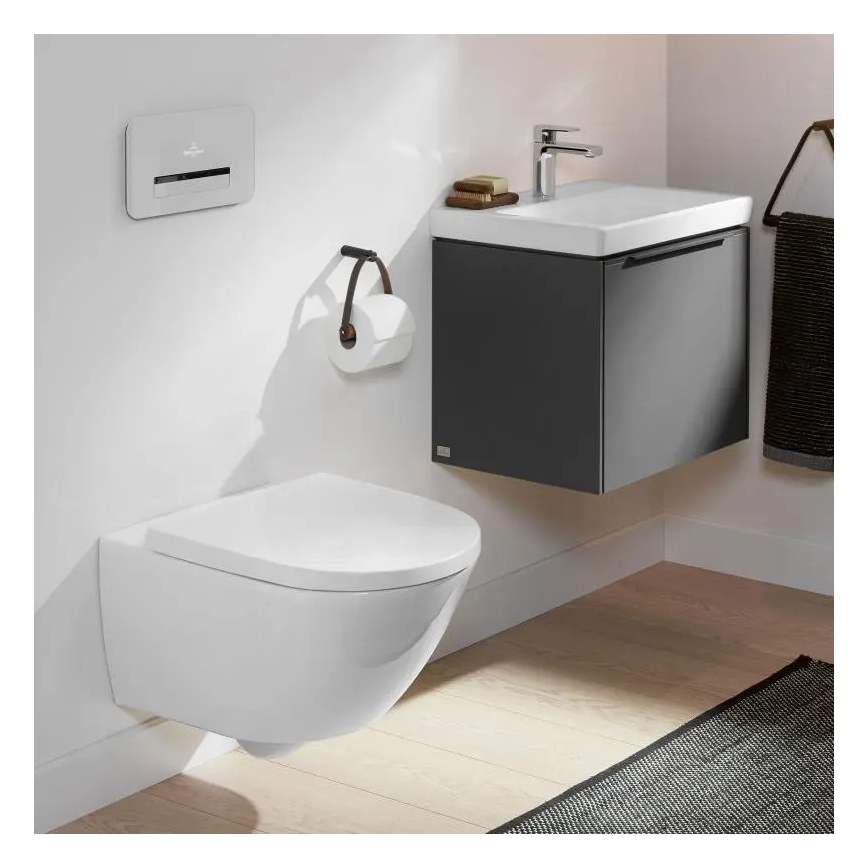 Villeroy & Boch 4670TSR1 - WC suspendu SUBWAY 3.0 avec abattant SoftClose, céramique/blanc