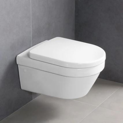 Villeroy & Boch 4694HRR1 - Hangend toilet met SoftClose zitting ARCHITECTURA keramiek/wit