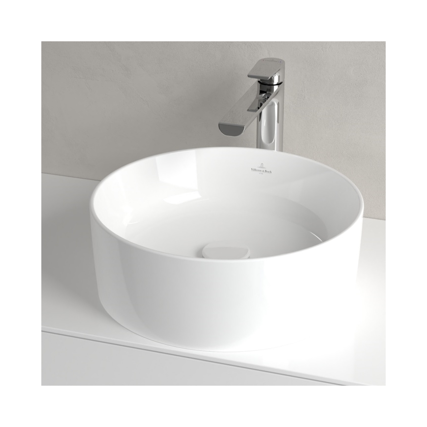 Villeroy & Boch 4A184001 - Opzetwastafel COLLARO Ø 40 cm, keramiek/wit