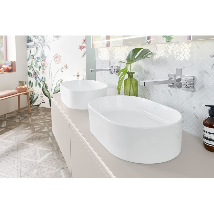 Villeroy & Boch 4A195601 - Opzetwastafel COLLARO 56x36 cm keramiek/wit