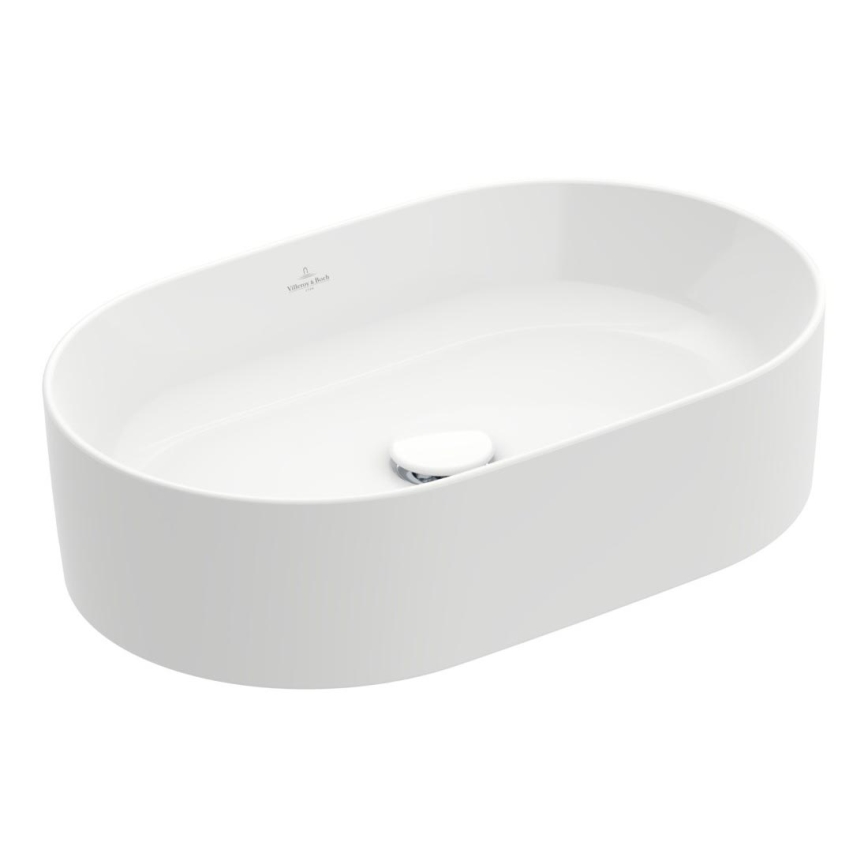 Villeroy & Boch 4A1956R1 - Opzetwastafel COLLARO 56x36 cm keramiek/wit