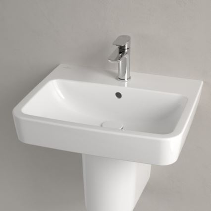 Villeroy & Boch 4A415501 - Wandhangende wastafel O.NOVO 55 x 46 cm keramiek/wit