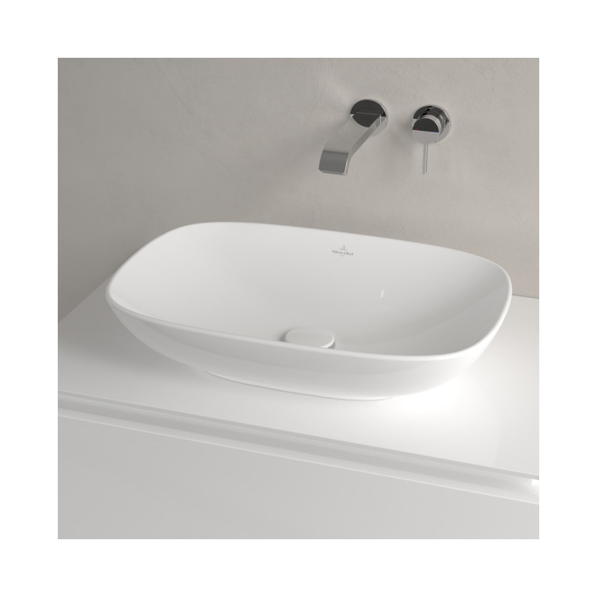 Villeroy & Boch 4A490101 - Lavabo à poser sur plan LOOP&FRIENDS 56x38 cm céramique/blanc