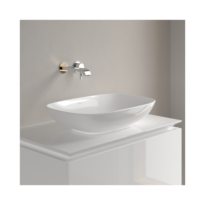 Villeroy & Boch 4A490101 - Opzetwastafel LOOP&FRIENDS 56x38 cm keramiek/wit