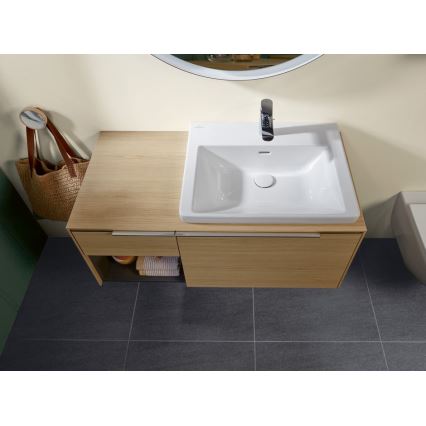 Villeroy & Boch 4A706001 - Lavabo suspendu SUBWAY 3.0 60x47 cm céramique/blanc