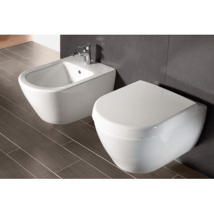 Villeroy & Boch 540000R1 - Bidet suspendu SUBWAY 2.0 37 x 56,5 cm céramique/blanc