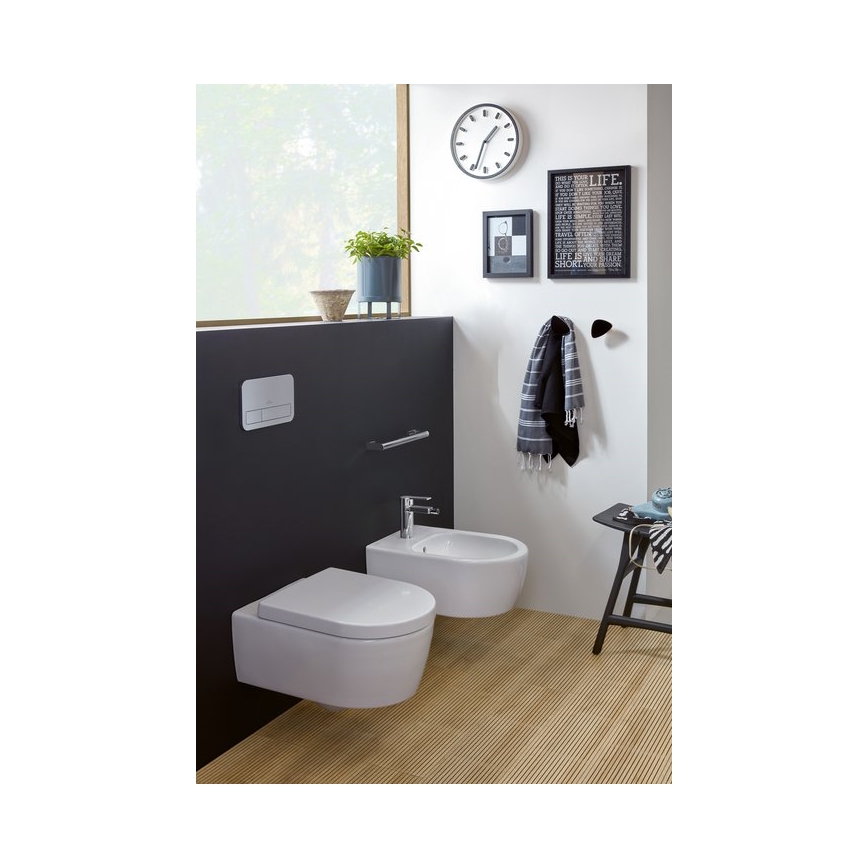 Villeroy & Boch 54050001 - Wandhangend bidet AVENTO keramiek/wit