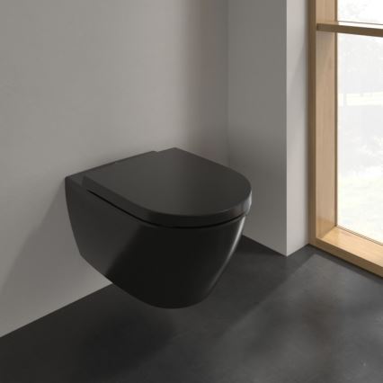 Villeroy & Boch 5614R0R7 - Hangend toilet SUBWAY keramiek/zwart