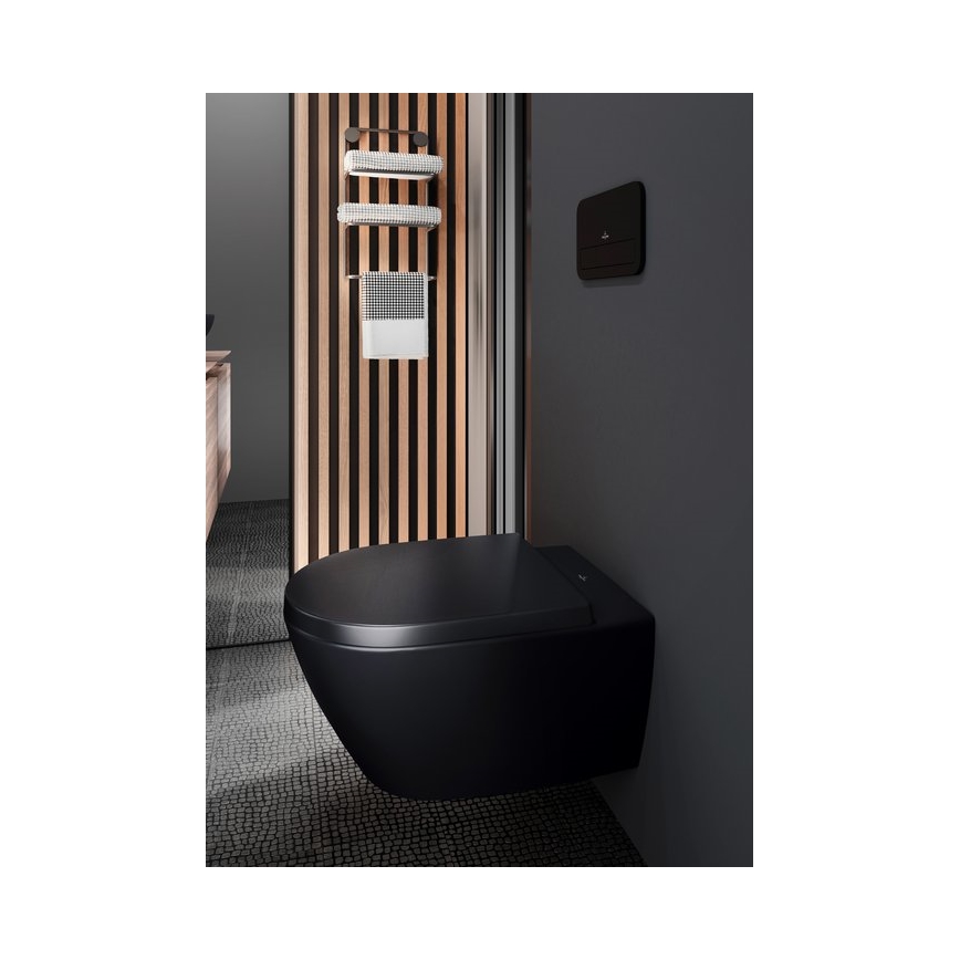 Villeroy & Boch 5614R0R7 - Hangend toilet SUBWAY keramiek/zwart
