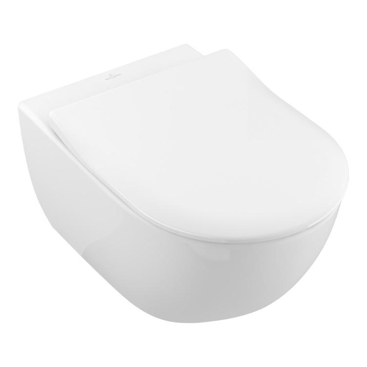 Villeroy & Boch 5614R201 - WC suspendu avec abattant SoftClose SUBWAY 2.0 céramique/blanc