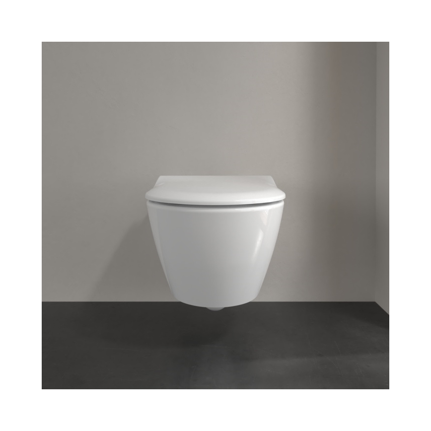 Villeroy & Boch 5614R201 - WC suspendu avec abattant SoftClose SUBWAY 2.0 céramique/blanc