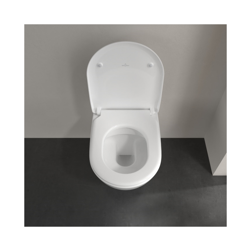 Villeroy & Boch 5614R201 - WC suspendu avec abattant SoftClose SUBWAY 2.0 céramique/blanc