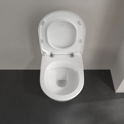 Villeroy & Boch 5614R201 - WC suspendu avec abattant SoftClose SUBWAY 2.0 céramique/blanc