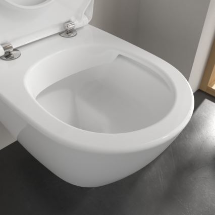 Villeroy & Boch 5614R201 - WC suspendu avec abattant SoftClose SUBWAY 2.0 céramique/blanc