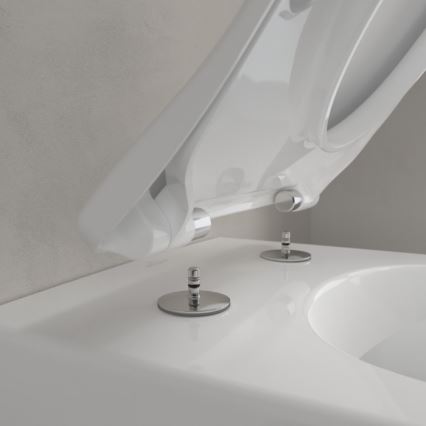 Villeroy & Boch 5614R201 - WC suspendu avec abattant SoftClose SUBWAY 2.0 céramique/blanc
